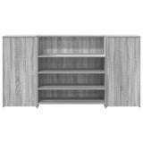 Reception Desk Grey Sonoma 200x50x103,5 cm Engineered Wood 3324183