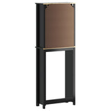 Over-the-Toilet Storage BERG Black 60x27x164.5 cm Solid Wood 358555