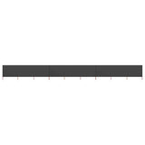 9-panel Wind Screen Fabric 1200x160 cm Anthracite 47200