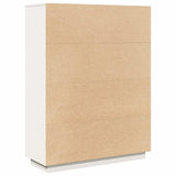 Highboard White 89x34x116.5 cm Solid Wood Pine 861112