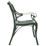Garden Bench Green Cast Aluminium, Cast Iron Standard 317745