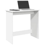 Desk White 80x40x75 cm Engineered Wood 860454