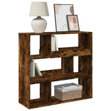 Book Cabinet/Room Divider Smoked Oak 100x33x94.5 cm 854440