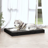 Dog Bed Black 101.5x74x9 cm Solid Wood Pine 820870
