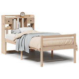 Bookcase Bed without Mattress 90x190 cm Single Solid Wood Pine 3322041
