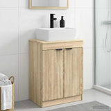 Bathroom Vanity with Sink Sonoma Oak 54 x 35 x 83 cm 890160