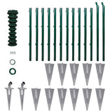Chain Link Fence with Posts Spike Steel 0,8x25 m 140753