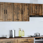 ZNTS Kitchen Wall Cabinet Lucca Smoked Oak Engineered Wood 853822