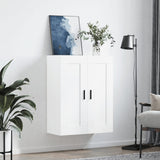 Wall Mounted Cabinet White 69.5x34x90 cm Engineered Wood 830396