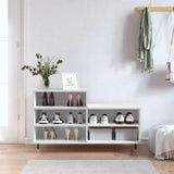 Shoe Cabinet High Gloss White 102x36x60 cm Engineered Wood 831382