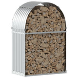 Log Holder Silver 80x45x120 cm Galvanised Steel 364589