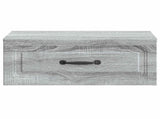 Wall-Mounted Bedside Cabinet 2 pcs Grey Sonoma Engineered Wood 899308