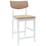 Dining Chairs 2 pcs White 48 x 49 x 95 cm Solid Rubber Wood 42020481