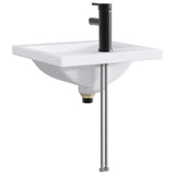 Bathroom Wash Basin Matte Black 42 x 40 x 16.5 cm Metal 890229