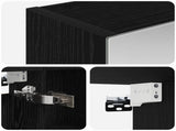 Bathroom Mirror Cabinet Black Oak 50 x 14.5 x 70 cm 889200