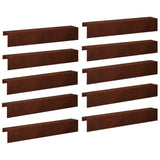 Garden Cover Profile 10 pcs 100 x 20 x 15 cm Weathering Steel 8012989