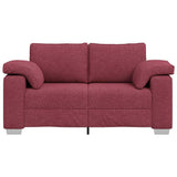 Sofa Wine Red 160 x 77 x 82 cm Fabric 4105220