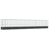 Aviary with Extension Silver 1250.5x107x212 cm Steel 3214271