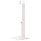 Outdoor Shower 206 cm Solid Pine Wood and Stainless Steel White 886333