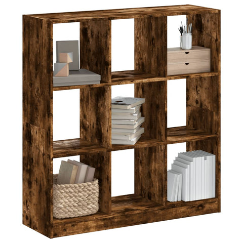 Bookcase Smoked Oak 102x32x108 cm Engineered Wood 3307841