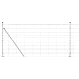Welded Wire Fence with Concrete Base 50 x 1.2 m 3351541