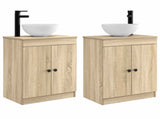 Bathroom Vanity with Sink Sonoma Oak 54 x 35 x 83 cm 890116