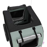 Pet Bike Trailer Grey and Black Oxford Fabric and Iron 93825