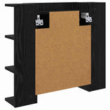 Mirror Cabinet Black Oak 70 x 16.5 x 60 cm Engineered Wood 886233