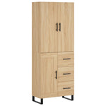Highboard Sonoma Oak 69.5x34x180 cm Engineered Wood 3196038