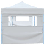 Folding Pop-up Party Tent with 5 Sidewalls 3x9 m White 48873