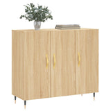 Sideboard Sonoma Oak 90x34x80 cm Engineered Wood 828087