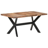 Dining Table 160x80x75 cm Solid Wood with Honey Finish 321547