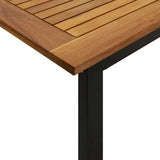 9 Piece Garden Dining Set Solid Wood Acacia and Metal 3155405