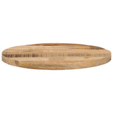 Table Top 60x1.5 cm Round Solid Wood Rough Mango 370006