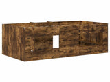 Kids'High Bed Frame 2 pcs Smoked Oak 163 x 101.1 x 68.5 cm 3422575