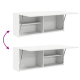 Bathroom Wall Cabinet White 100x25x40 cm Engineered Wood 860103
