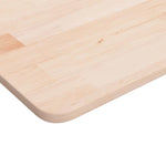 ZNTS Square Table Top 70x70x1.5 cm Untreated Solid Wood Oak 342917