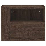 Wall-mounted Bedside Cabinets 2 pcs Brown Oak 45x30x35 cm 848324
