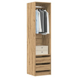 Wardrobe Artisan Oak 50x50x200 cm Engineered Wood 3318629