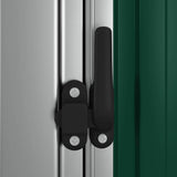 Garden Shed Green 180.5x97x209.5 cm Galvanised Steel 150903