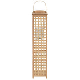 Hanging Candle Lantern Holder Bamboo Natural 246815