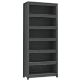 Book Cabinet Grey 80x35x183 cm Solid Wood Pine 821696