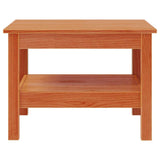 Coffee Table Wax Brown 55x55x40 cm Solid Wood Pine 847175
