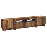 5 Piece LED TV Cabinet Old Wood Engineered Wood 3416426