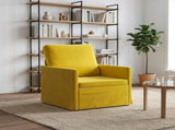 Armchair Yellow 70 x 81 x 82 cm Velvet 42041028