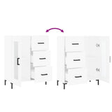 Sideboard White 69.5x34x90 cm Engineered Wood 828044