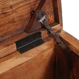 Storage Box with Storage with Door Brown Solid Mango Wood 4104570