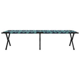 Folding Camping Bed Folding Manual Leaf pattern Oxford fabric 42003179