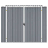 Garden Shed Grey 195x198x159 cm Galvanised Steel 46254