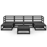 7 Piece Garden Lounge Set Solid Pinewood 3076073